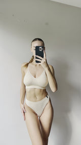 Low Waist Thong - Wheat