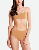 Scoop Neck Bra - Indian Tan