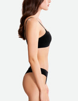 Low Waist Cheeky Thong - Black Beauty