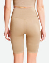 High Waist Bike Shorts - Brown Sugar