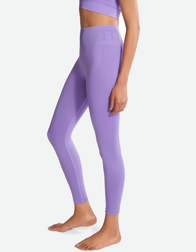 High Waist Seamless Tights - Bougainvillea