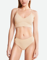 Mid Waist Cheeky - Wheat