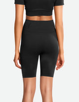 Seamless High Waist Shorts - Black Beauty