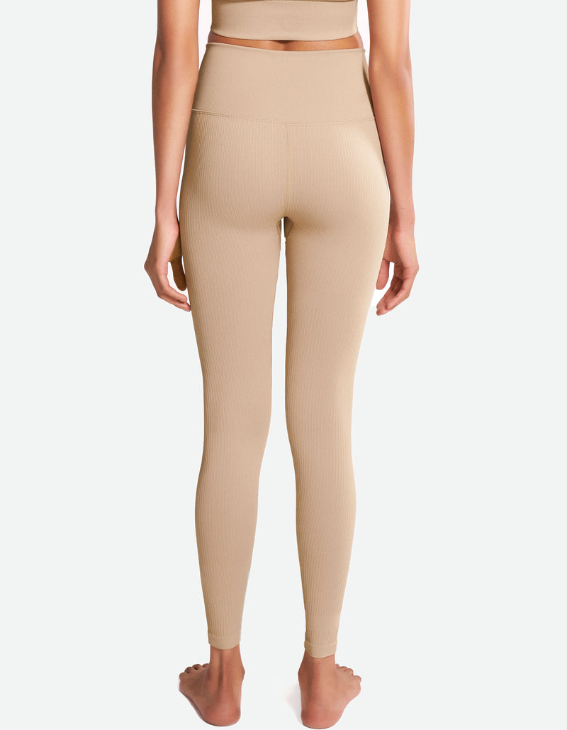 High Waist Tights - Brown Sugar