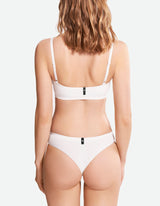 Low Waist Cheeky Thong- Coconut Milk