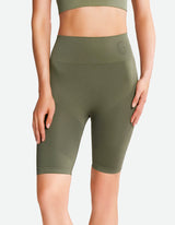 Seamless High Waist Shorts - Hunter Green