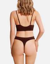 Low Waist Thong - Bitter Chocolate