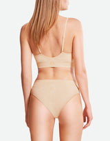 Mid Waist Cheeky - Wheat