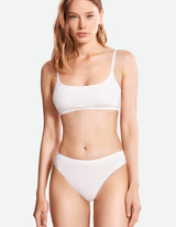 Low Waist Cheeky Thong- Coconut Milk