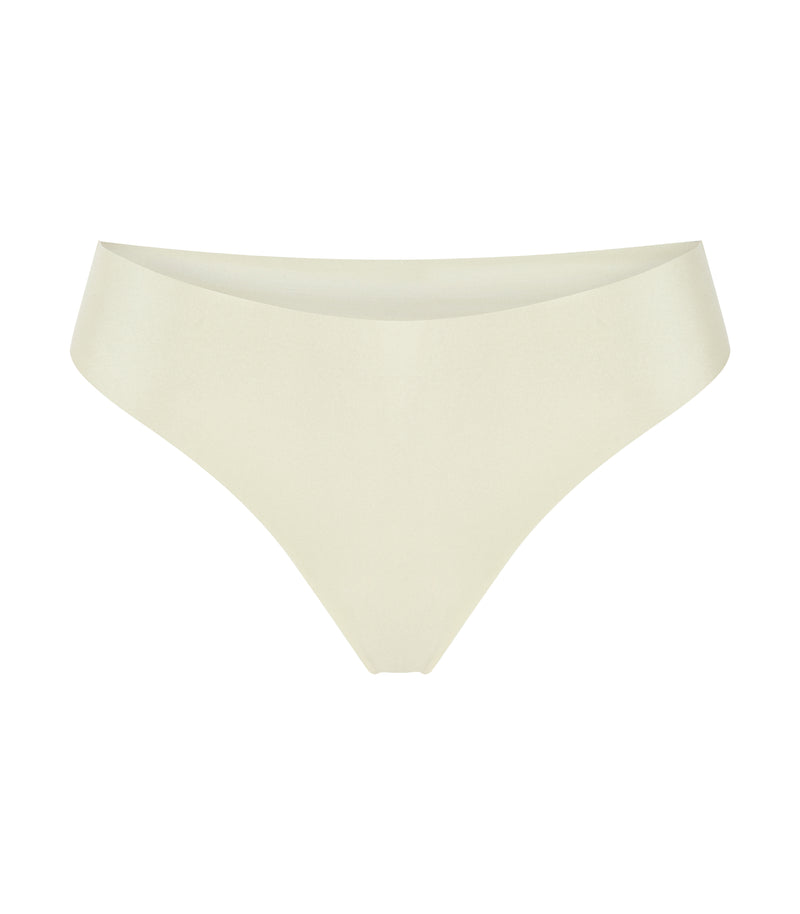 Low Waist Cheeky Thong-Seed Pearl