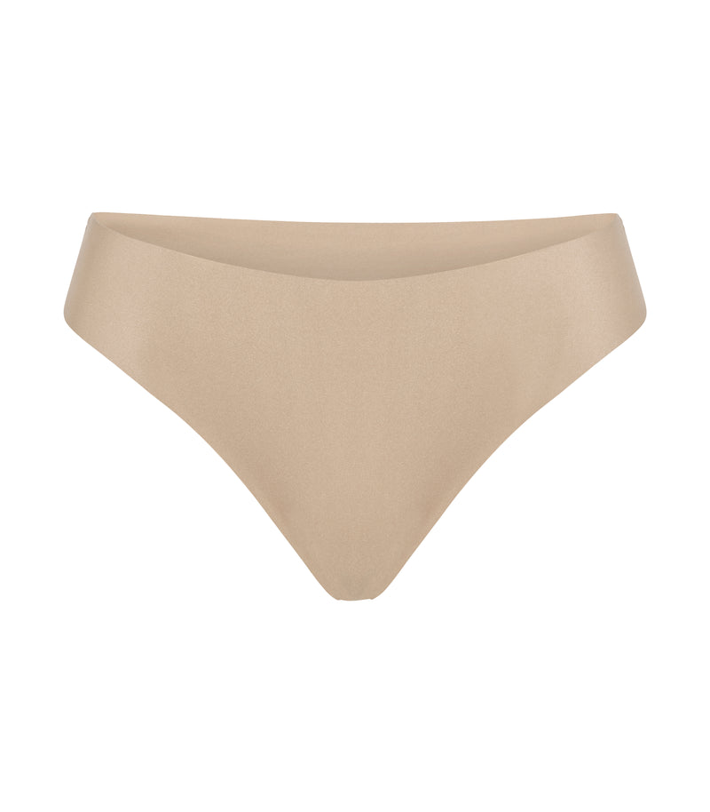 Low Waist Cheeky Thong- Nougat