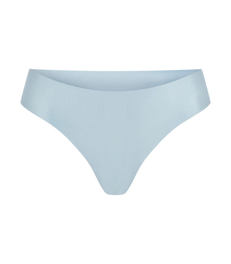 Low Waist Cheeky Thong- Cashmere Blue