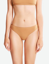 Low Waist Cheeky Thong- Indian Tan