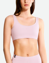 Scoop Neck Bra RibSeamless Bundle Set 4'lü