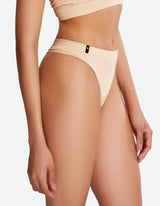 Low Waist Thong - Wheat