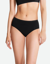 Mid Waist Brief - Black Beauty