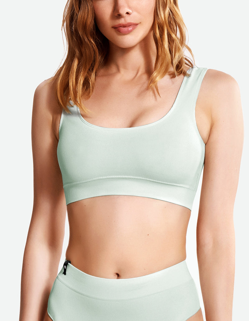 Scoop Neck Bra - Morning Mist