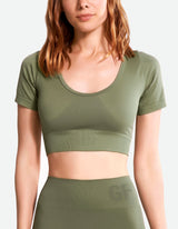 Seamless Crop Top Bundle Set