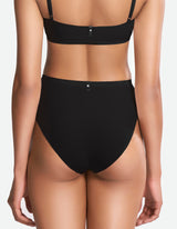 High Waist Full Brief - Black Beauty