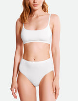 High Waist Full Brief- Coconut milk