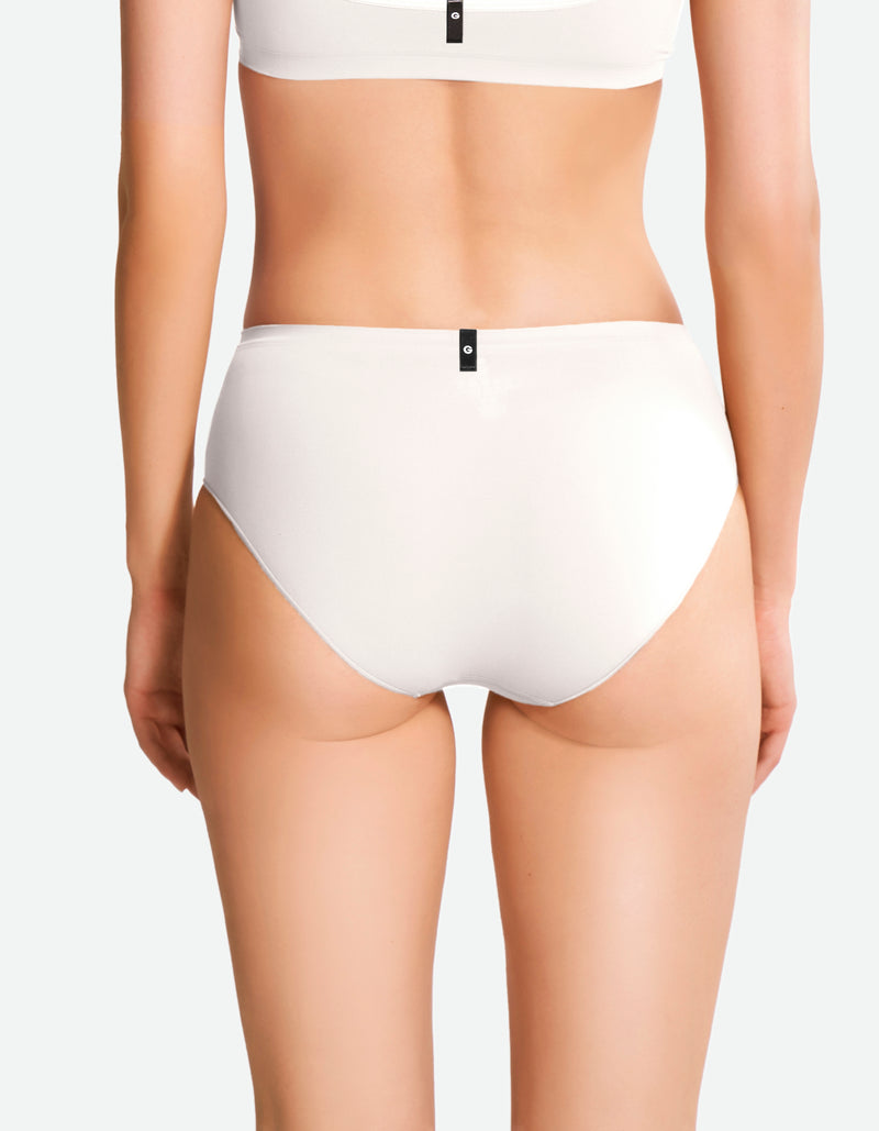 Mid Waist Brief - Coconut Milk