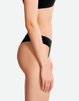 Low Waist Cheeky Thong - Black Beauty