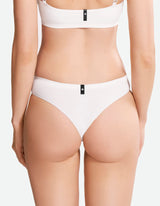 Low Waist Cheeky Thong- Coconut Milk