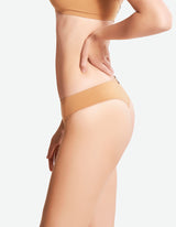 Low Waist Cheeky Thong- Indian Tan