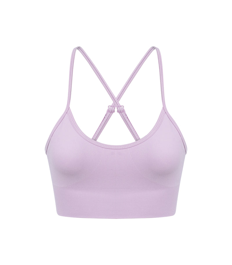 Askılı Crop Top- Lilac