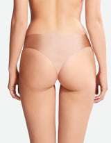 Low Waist Cheeky Thong- Nougat