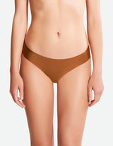 Low Waist Cheeky Thong- Roasted Pecan