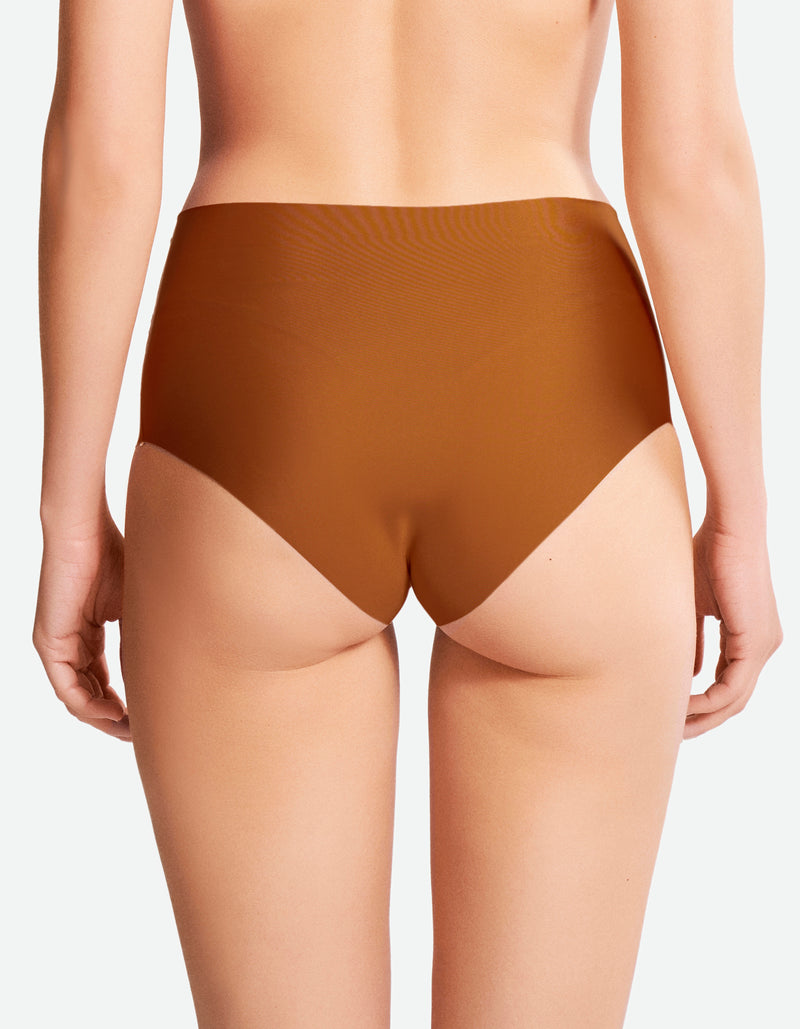 High Waist Full Brief-Roasted Pecan