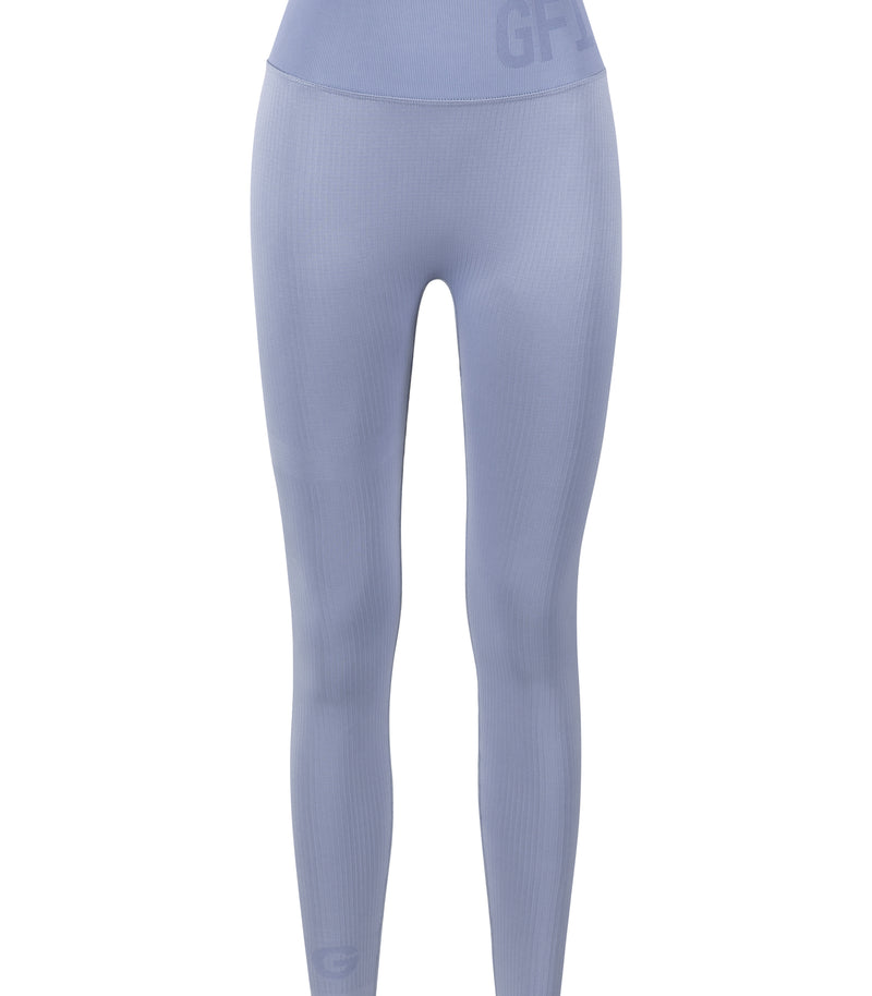 High Waist Tights - Rainy Blue