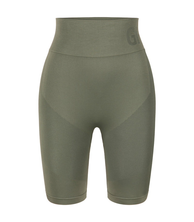 Seamless High Waist Shorts - Hunter Green