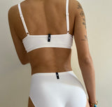 High Waist Full Brief- Coconut milk