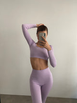 Active Long Sleeve Crop Top