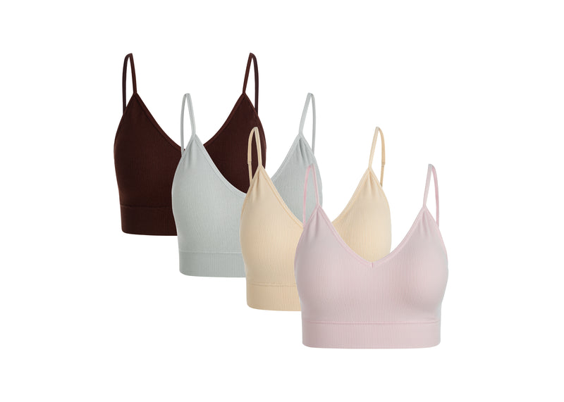 Triangle Bra RibSeamless Bundle Set 4'lü