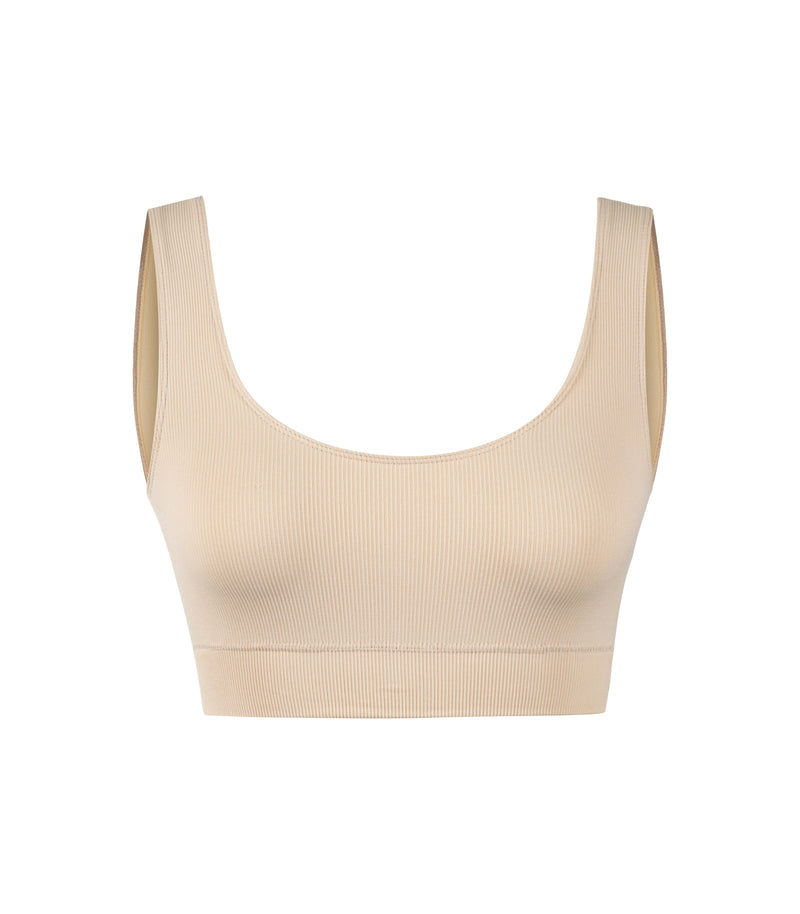 Scoop Neck Bra - Wheat