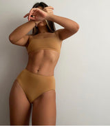 Bandeau Top - Indian Tan