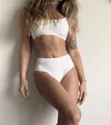 Mid Waist Brief - Coconut Milk