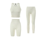 Mixed RibSeamless Activewear Bundle Set