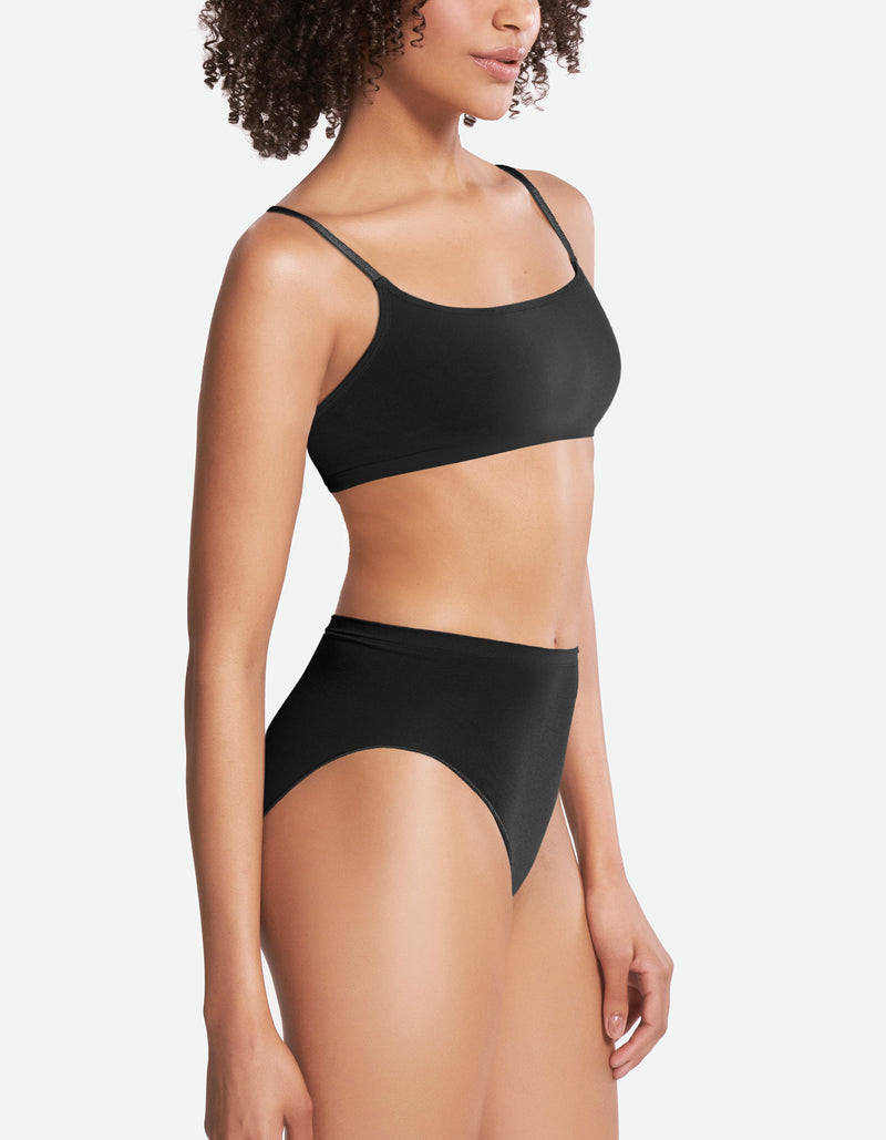 High Waist Full Brief - Black Beauty