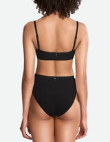 High Waist Full Brief - Black Beauty