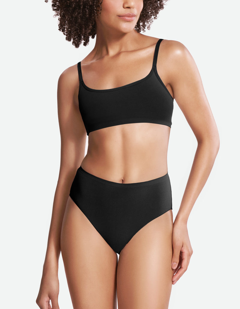 High Waist Full Brief - Black Beauty